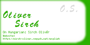 oliver sirch business card